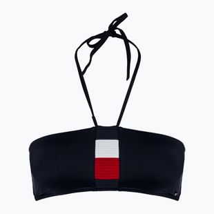 Partea de sus a costumului de baie Tommy Hilfiger Bandeau desert sky