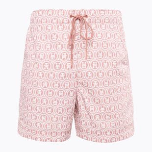 Pantaloni scurți de înot pentru bărbați Tommy Hilfiger SF Medium Drawstring Print laurel teaberry blossom