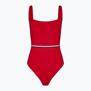 Costum de baie dintr-un element pentru femei Tommy Hilfiger Square Neck One Piece primary red