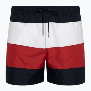 Pantaloni scurți de înot pentru bărbați Tommy Hilfiger Medium Drawstring Bold Flag desert sky