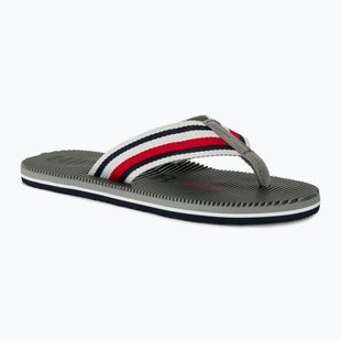 Papuci pentru bărbați Tommy Hilfiger Massage Footbed Oly Beach Sandal antique silver