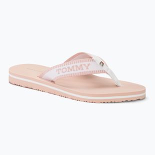 Papuci pentru femei Tommy Hilfiger Webbing Pool Slide 0LA ecru/whimsy pink