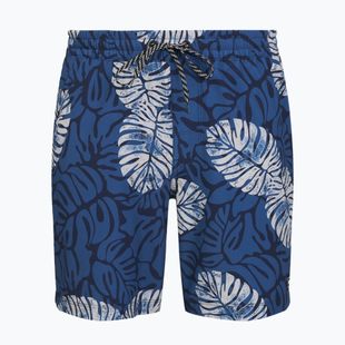 Pantaloni scurți de baie pentru bărbați Hurley Dypsis Leaves Volley Swim Short Navy