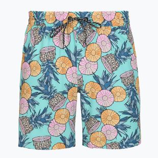 Pantaloni scurți de baie pentru bărbați Hurley Bahia Volley Swim Short Blue/Aqua