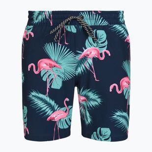 Pantaloni scurți de baie pentru bărbați Hurley Flamingo Volley Swim Hort Navy