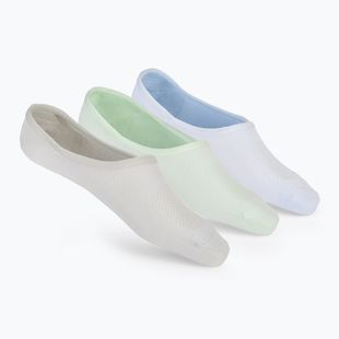 Șosete pentru femei SKECHERS Non Terry No Show Liner 3 pary blue/green