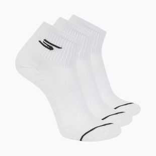 Șosete pentru bărbați SKECHERS 1/2 Terry Qtr Crew 3 pary white traditional