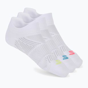Șosete pentru femei SKECHERS Toe/Heel Terry Low Cut 3 pary white/bright blue