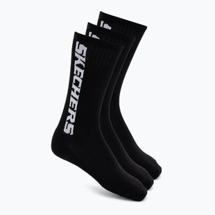 Șosete SKECHERS Terry Crew 1/2 3 pack black