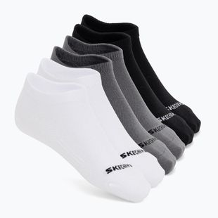 Șosete SKECHERS Non Terry Low Cut white/grey
