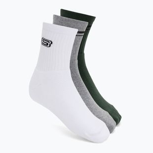 Șosete SKECHERS Full Terry Low Crew grey/green