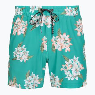 Pantaloni scurți de baie pentru bărbați Hurley Malaga Volley Swim Short Teal Tint