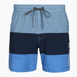 Pantaloni scurți de baie pentru bărbați Hurley Color Blocked Volley Swim Short Baby Blue
