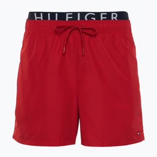 Șort de înot pentru bărbați Tommy Hilfiger Medium Drawstring Dw medium red