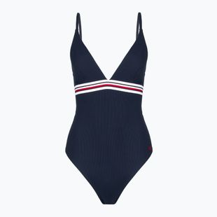 Costum de baie dintr-o piesă pentru femei Tommy Hilfiger Triangle One Piece Rp Ext dark night navy
