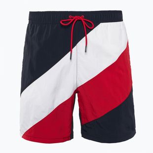 Șort de înot pentru bărbați Tommy Hilfiger Long Drawstring Diag Na desert sky