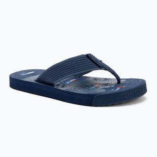 Papuci pentru bărbați Tommy Jeans Elevated Beach Sandal velvet blue