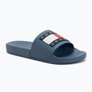 Papuci pentru bărbați Tommy Jeans Pool Slide Ess DBX blue coast