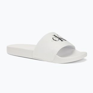 Papuci pentru femei  Calvin Klein YW0YW01835 Slide Monogram Wn bright white/black