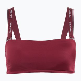 Costum de baie top Calvin Klein KW0KW02731 Removable Straps - RP plum glaze