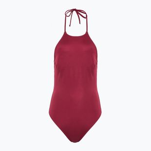 Costum de baie dintr-o piesă pentru femei Calvin Klein KW0KW02733 High Neck - RP plum gaze