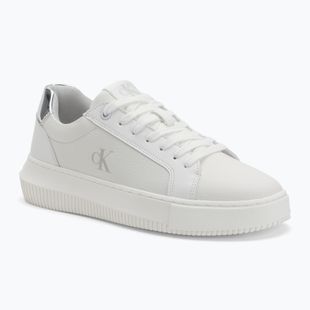 Încălțăminte pentru femei Calvin Klein YW0YW01769 Chunky Cupsole Low Mg bright white/silver