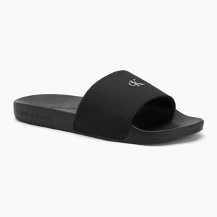 Papuci pentru femei Calvin Klein YW0YW01713 Slide Monogram Hardware triple black