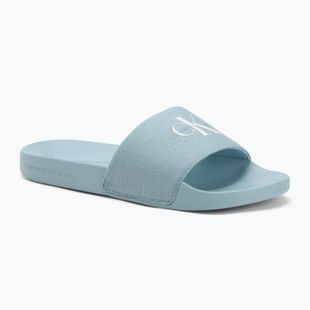 Papuci pentru femei  Calvin Klein YW0YW01835 Slide Monogram Wn triple cloud blue