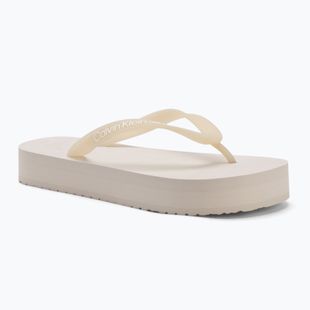 Încălțăminte pentru femei Calvin Klein YW0YW01830 Beach Sandal Flatform Tpu eggshell/bright white