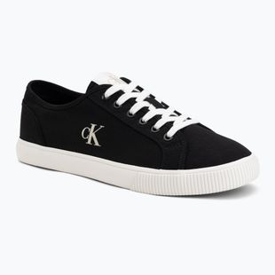 Teniși pentru bărbați Calvin Klein YM0YM01209 3 Ess Vulc Low Mg Canvas ck black/bright white