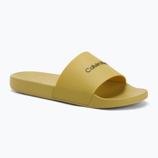 Papuci pentru bărbați  Calvin Klein HM0HM00455 Pool Slide Rubber avocado oil