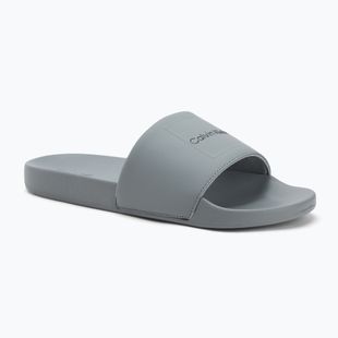 Papuci pentru bărbați Calvin Klein HM0HM01754 Pool Slide Ck Square granite road