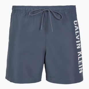Pantaloni scurți de baie Calvin Klein pentru bărbați KM0KM01092 Intense Power Medium Drawstring grisaille