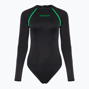 Costum de baie o piesă pentru femei Calvin Klein KW0KW02790 Intense Power Move Rashguard One Piece pvh negru