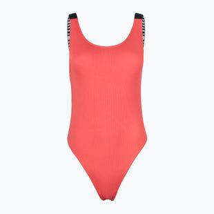 Costum de baie o piesă pentru femei Calvin Klein KW0KW02754 Intense Power Rib Scoop Back One Piece-RP coral orbitor
