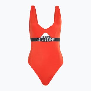 Costum de baie pentru femei Calvin Klein KW0KW02746 Intense Power One Piece Fashion Fit flaming chili