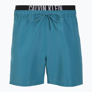 Șorturi de înot pentru bărbați Calvin Klein KM0KM01093 Intense Power Medium Double WB storm blue