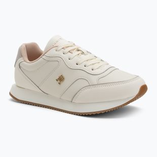 Încălțăminte pentru femei Tommy Hilfiger Leather Runner ivory petal/newsprin