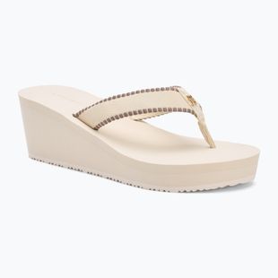 Papuci pentru femei Tommy Hilfiger Wedge Beach Sandal muslin