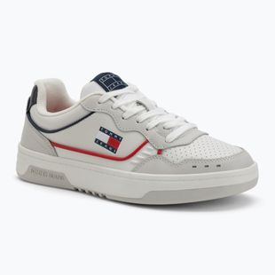 Încălțăminte pentru bărbați Tommy Jeans Cupsole Elevated Leather red/white/black