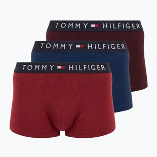Boxeri Tommy Hilfiger UM0UM03180 Trunk 3 perechi deep burgundy/purple navy/deep red heather