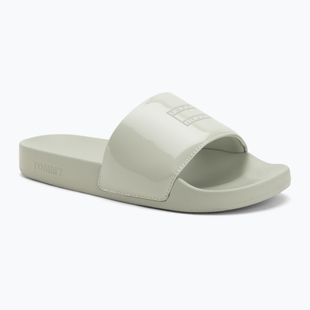 Papuci pentru femei Tommy Hilfiger Flag Pool Slide Patent misty sage
