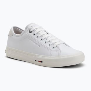 Încălțăminte pentru bărbați Tommy Hilfiger Street Leather Stitch white