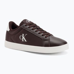 Încălțăminte pentru femei Calvin Klein YW0YW01781 3 Cupsole Laceup PU MG bordeaux/bright white
