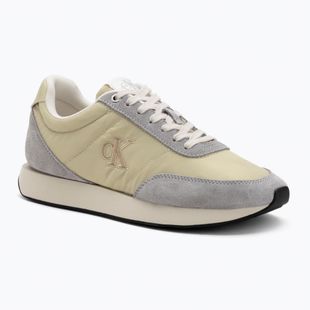 Încălțăminte pentru femei Calvin Klein YW0YW01990 Retro Runner Lace Up Nylon MG green haze/grey/green/cashew