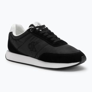 Încălțăminte pentru femei Calvin Klein YW0YW01990 Retro Runner Lace Up Nylon MG black/bright white