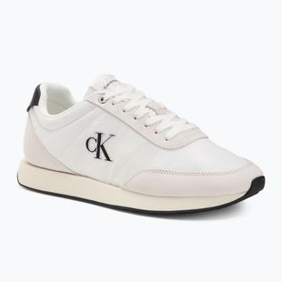 Încălțăminte pentru bărbați Calvin Klein YM0YM01361 Retro Runner Essential MIX MAT bright white/black