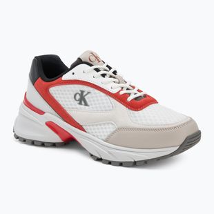 Încălțăminte pentru bărbați Calvin Klein YM0YM01379 Hike Runner Mesh MIX bright white/grey/flame scarlet
