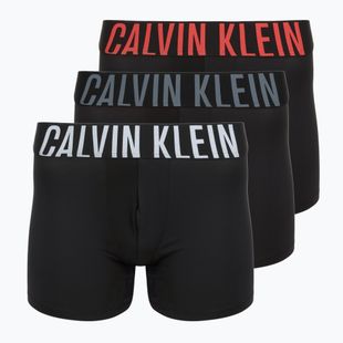 Boxeri Calvin Klein 000NB3612A Brief 3 perechi black bodies/white/turbulence/velvet