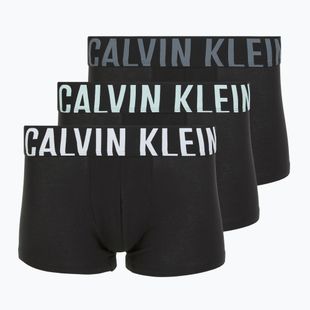 Boxeri Calvin Klein 000NB3608A Trunk 3 perechi Black bodies/white/aerial/turbulence